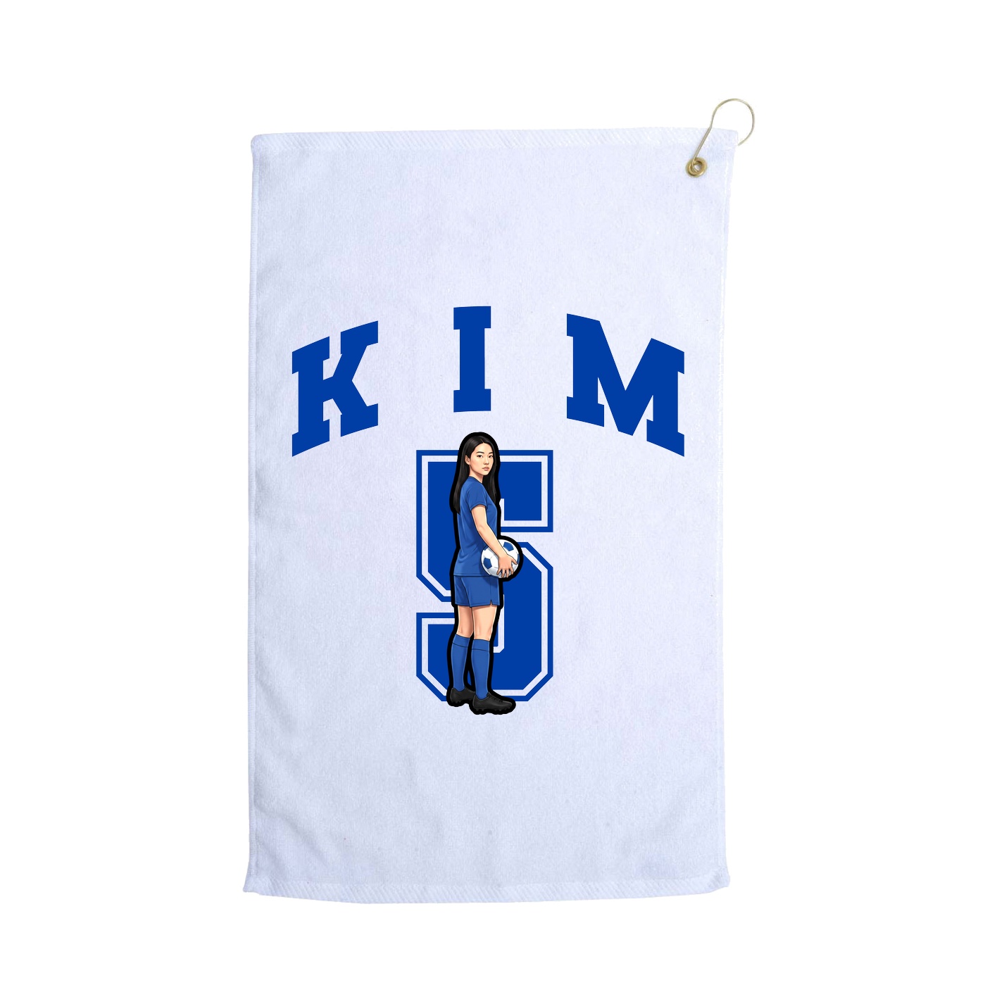 Golf Towel — Number in White