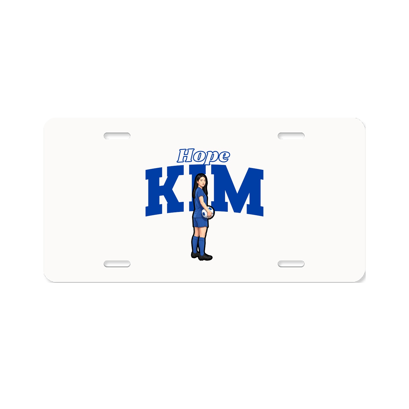 License Plate — Name Arch in Classic