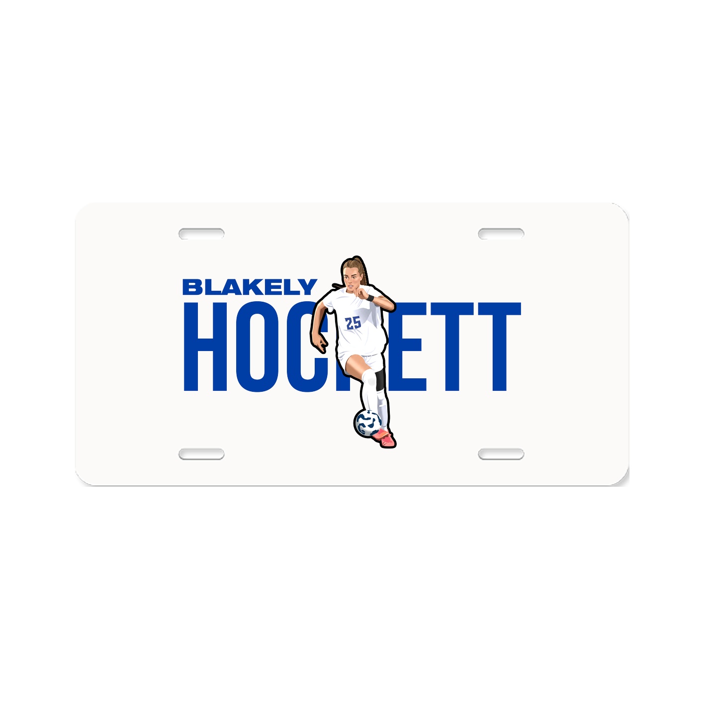 License Plate — Player Name in Classic