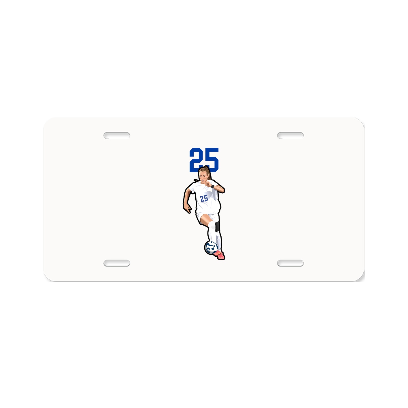 License Plate — Number Top in Classic