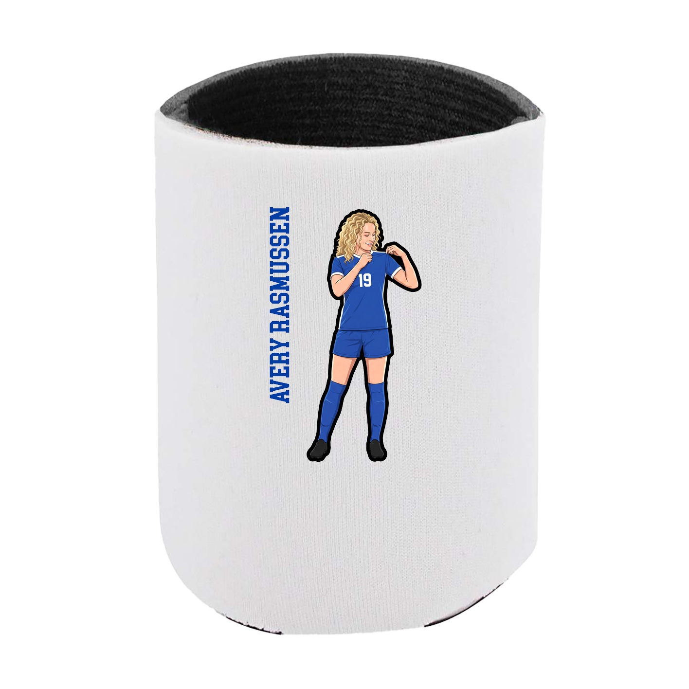 Can Holder — Name Vertical in White
