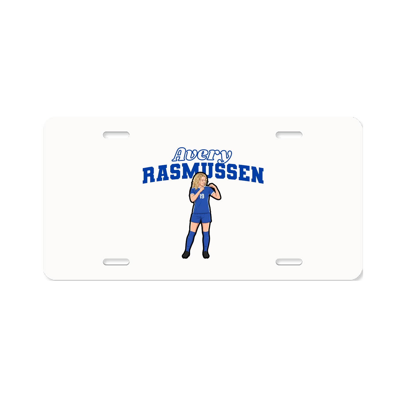 License Plate — Name Arch in Classic