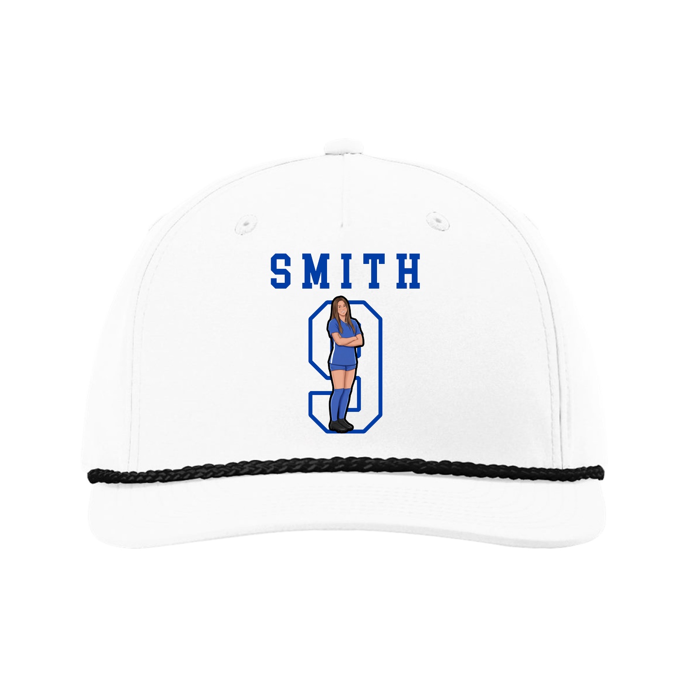 Five-Panel Classic Rope Cap — Shirsey in White