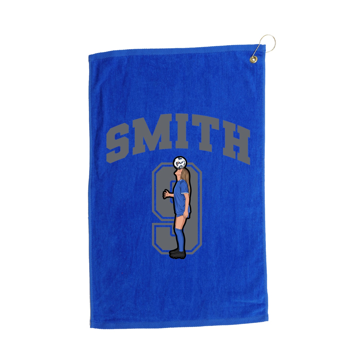 Golf Towel — Number in Royal