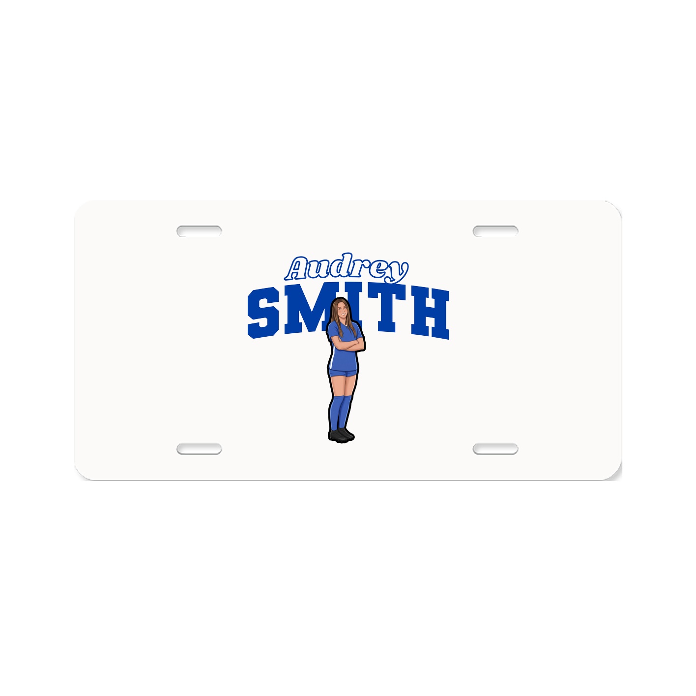 License Plate — Name Arch in Classic