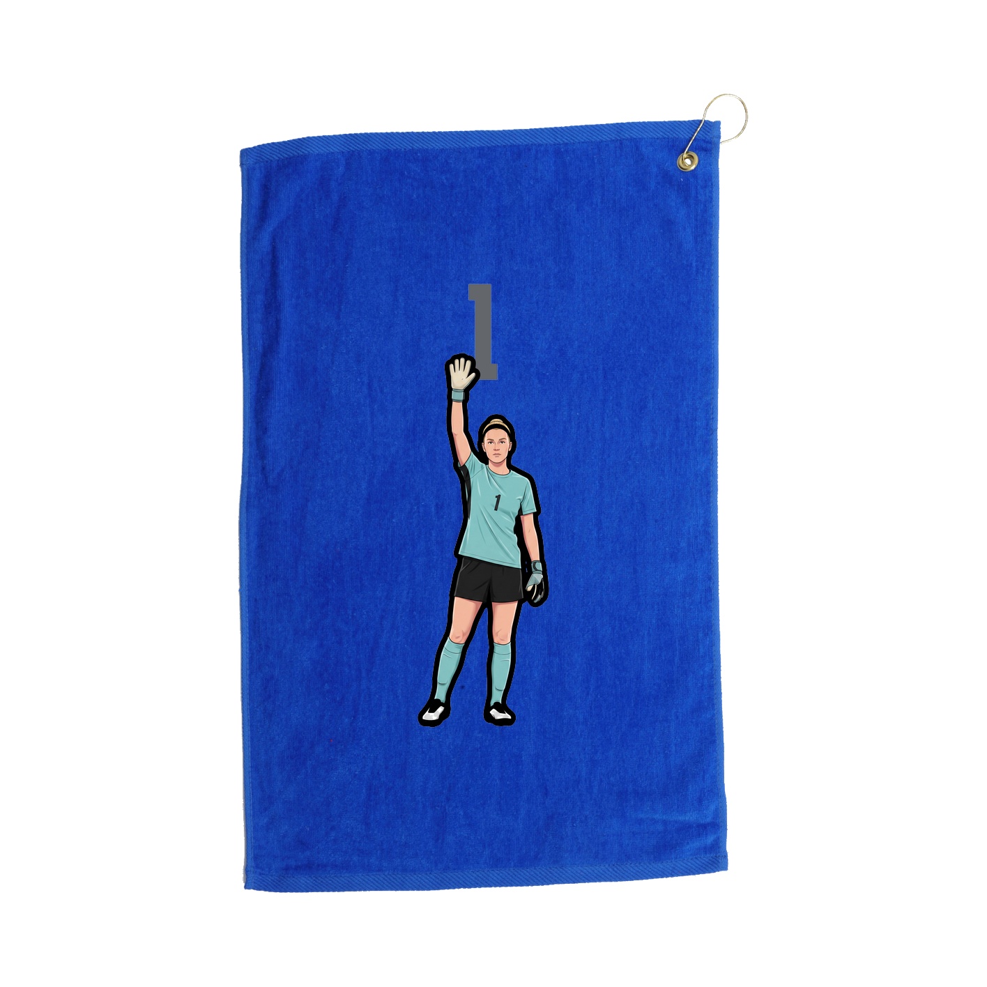 Golf Towel — Number Top in Royal