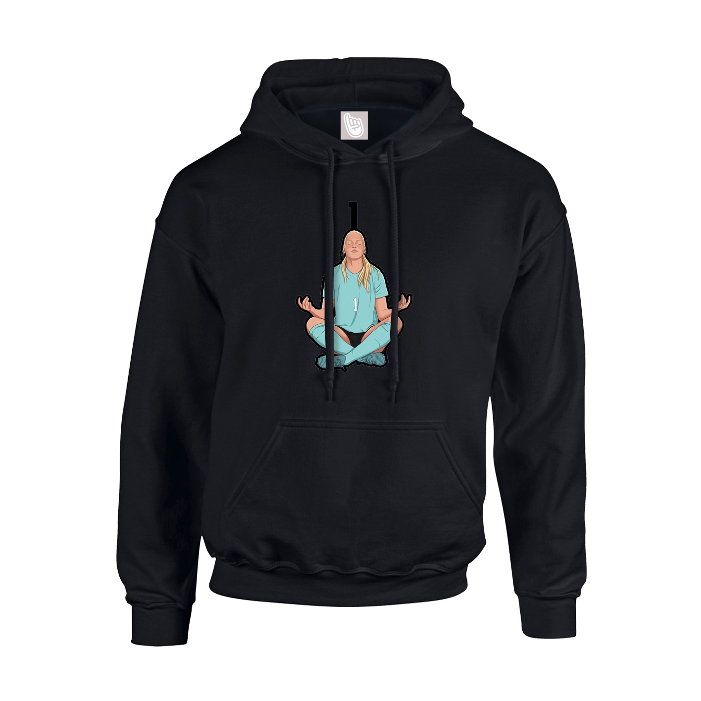 Hoodie — Number Top in Black