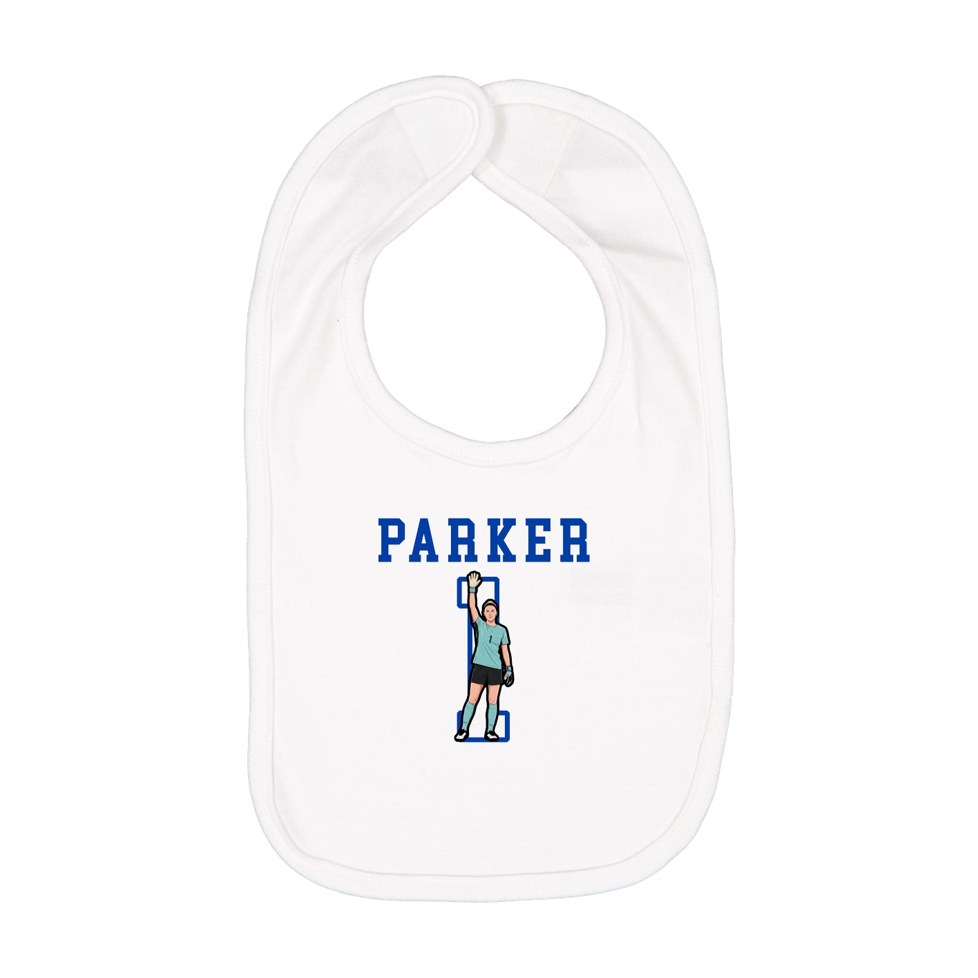 Infant Bib — Shirsey in White