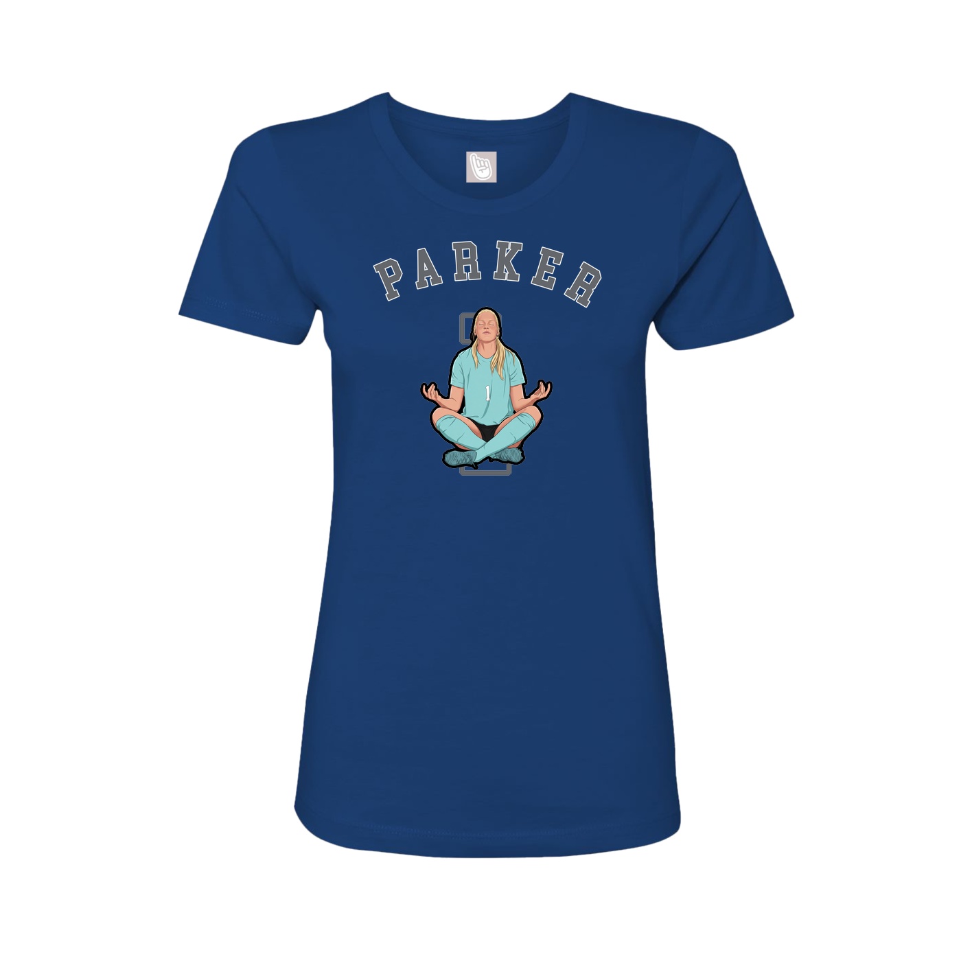 Fitted Women's Tee — Shirsey Arch in Royal