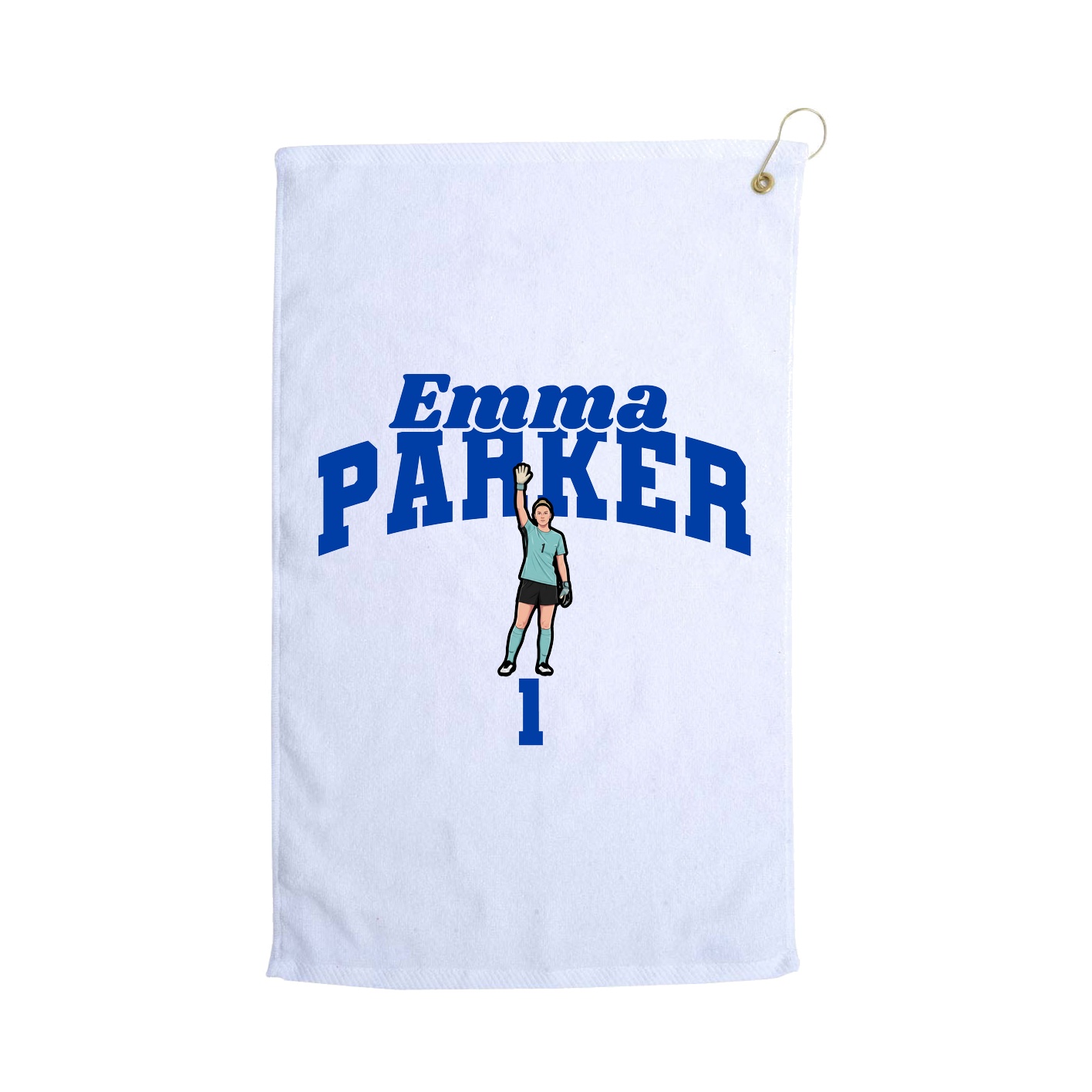 Golf Towel — Signature Arch in White