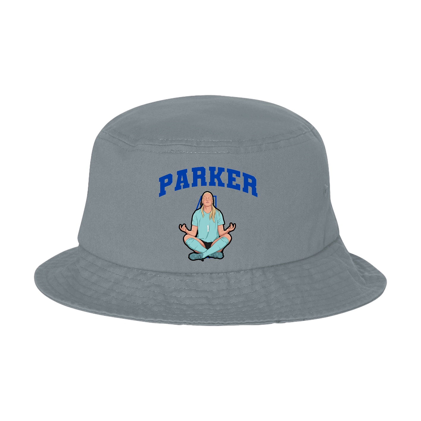 Bucket Cap — Number in Grey
