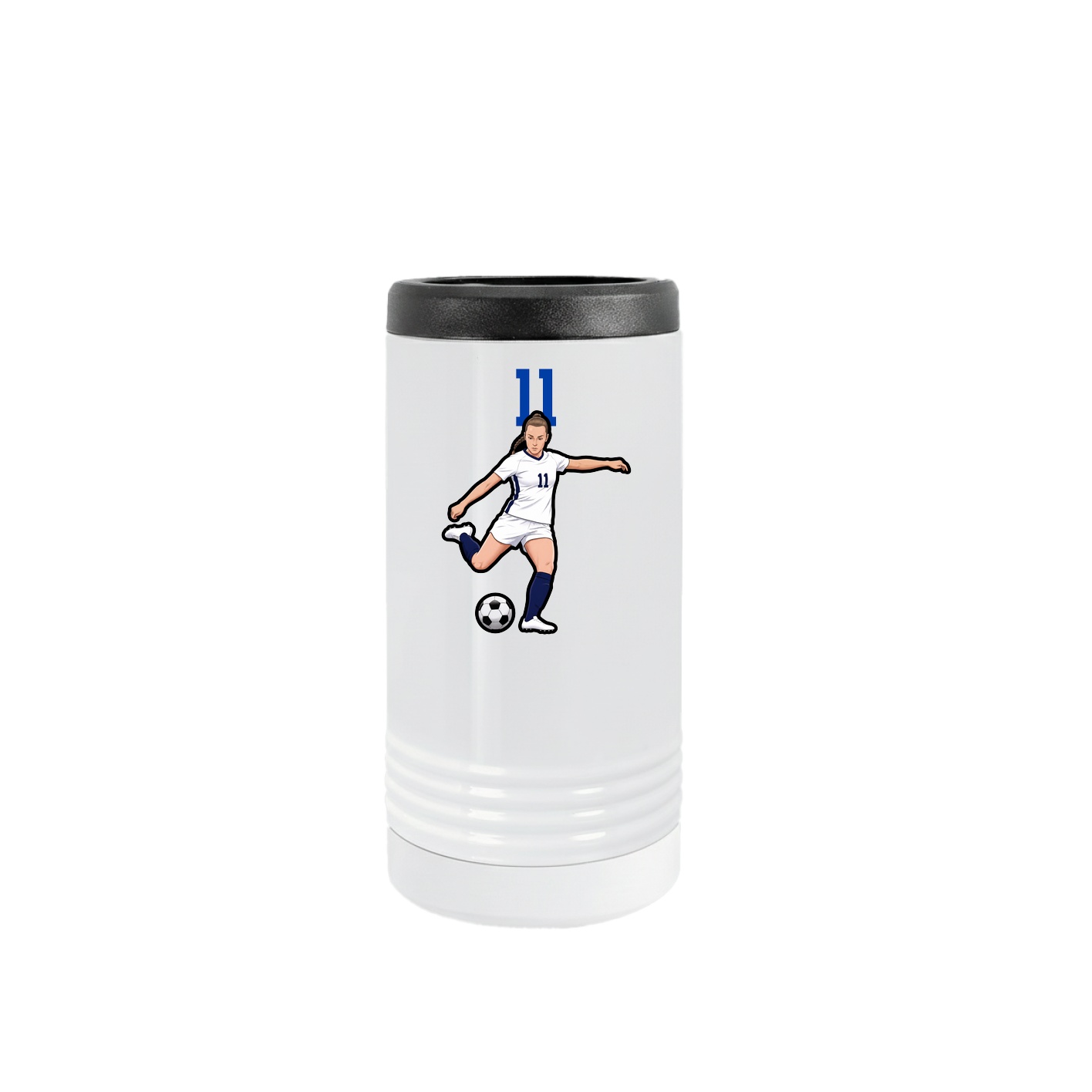 Slim Beverage Holder — Number Top in White