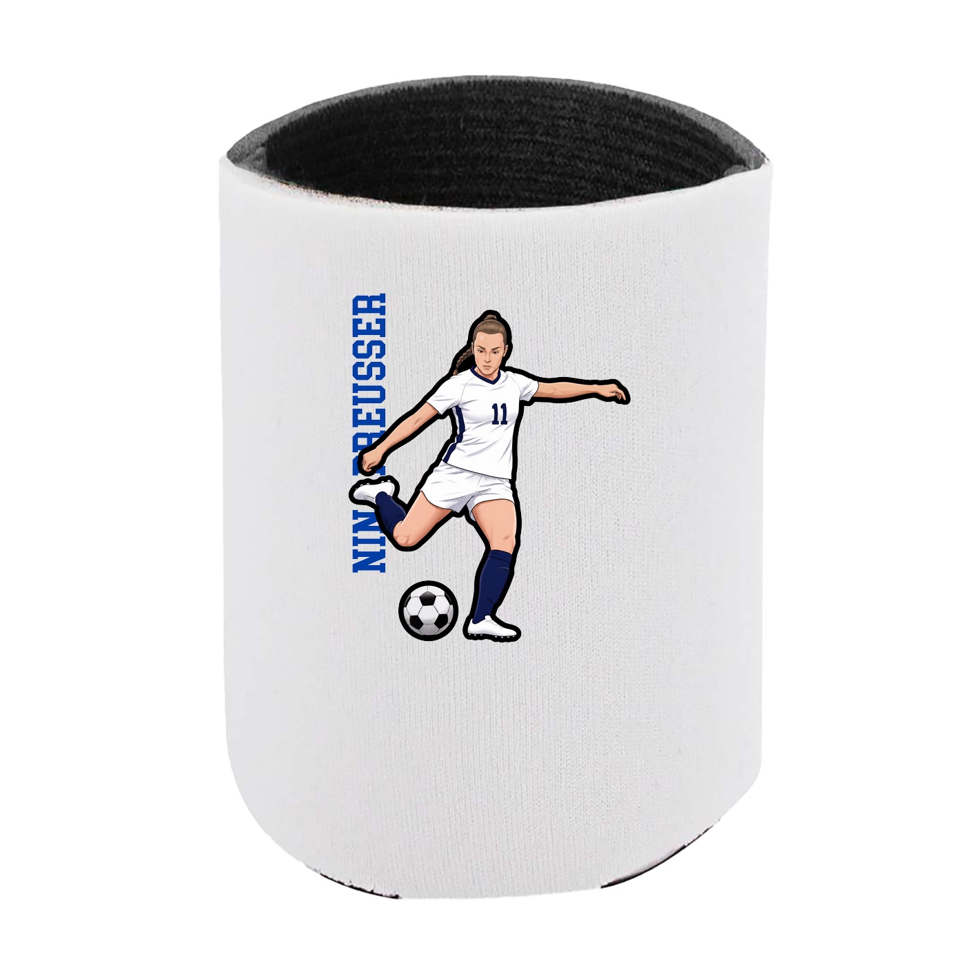 Can Holder — Name Vertical in White