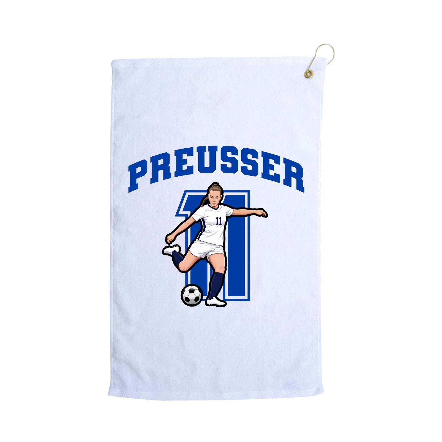 Golf Towel — Number in White
