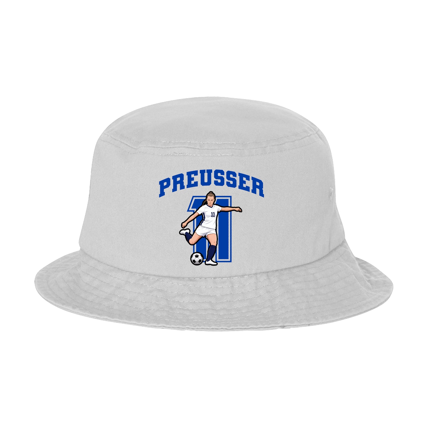 Bucket Cap — Number in White