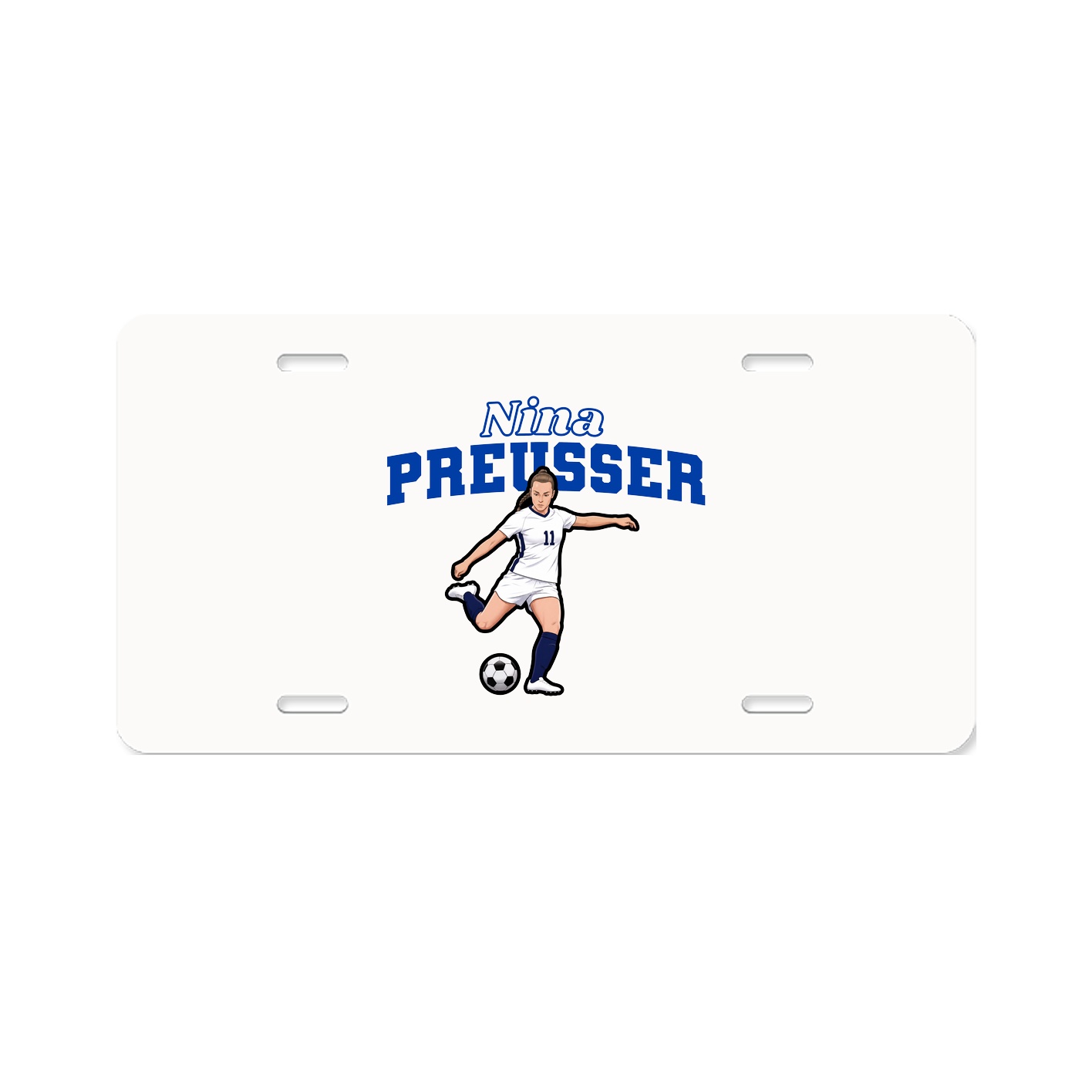 License Plate — Name Arch in Classic