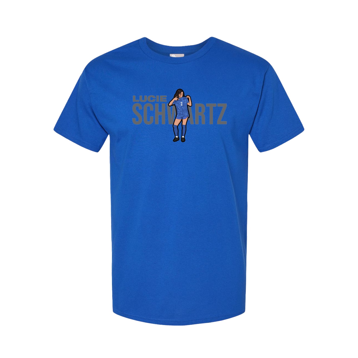 Youth Tee — Player Name in Royal
