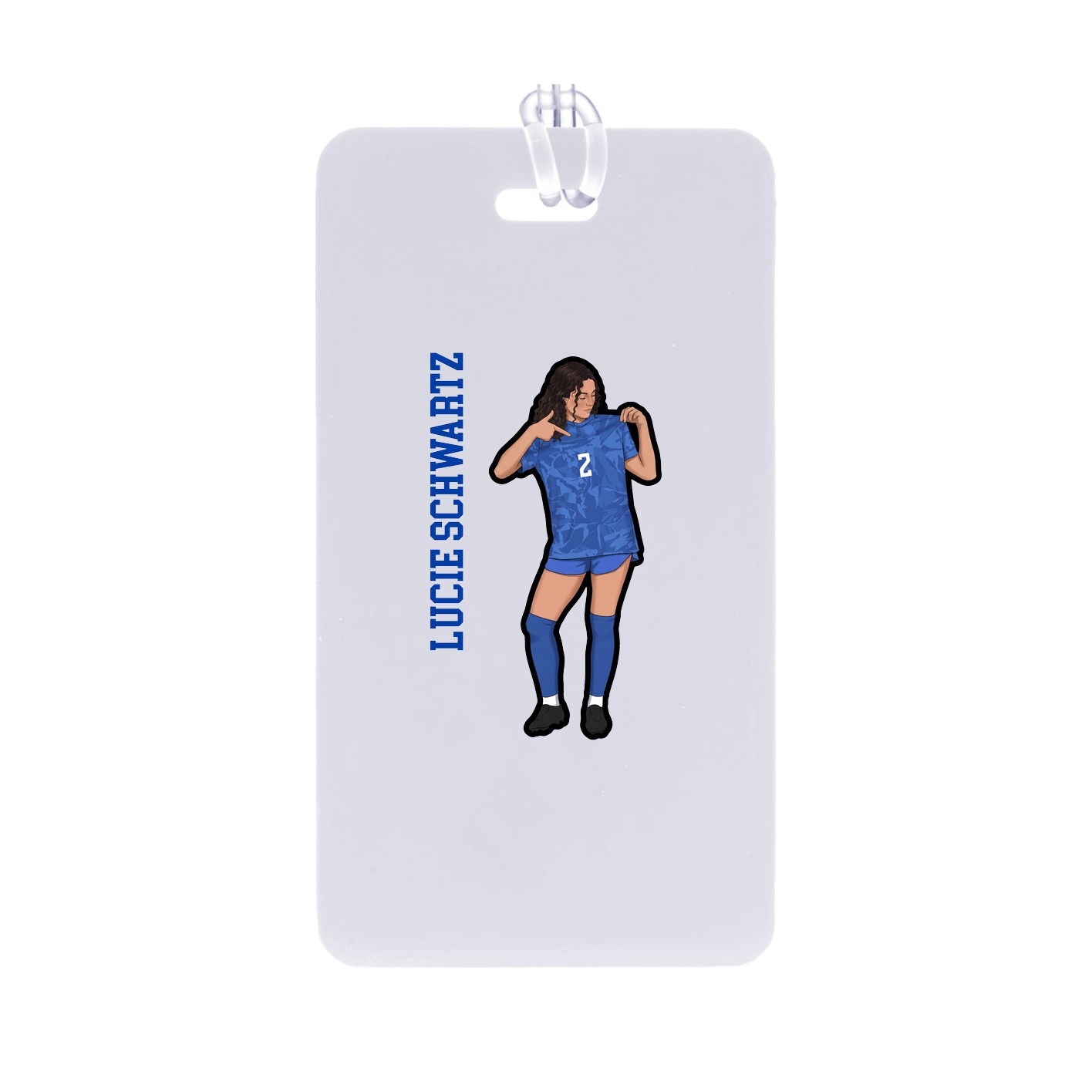 Bag Tag — Name Vertical in Classic