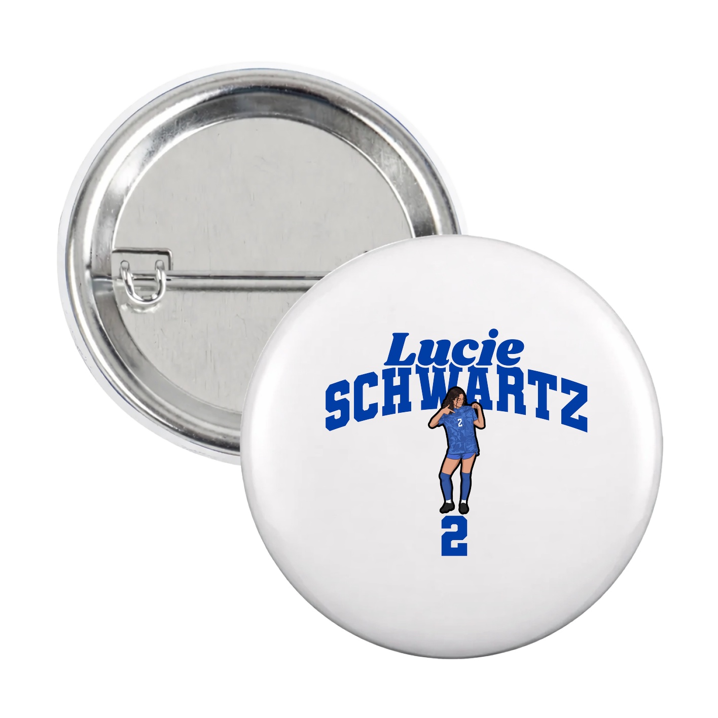 Game Day Button — Signature Arch in White