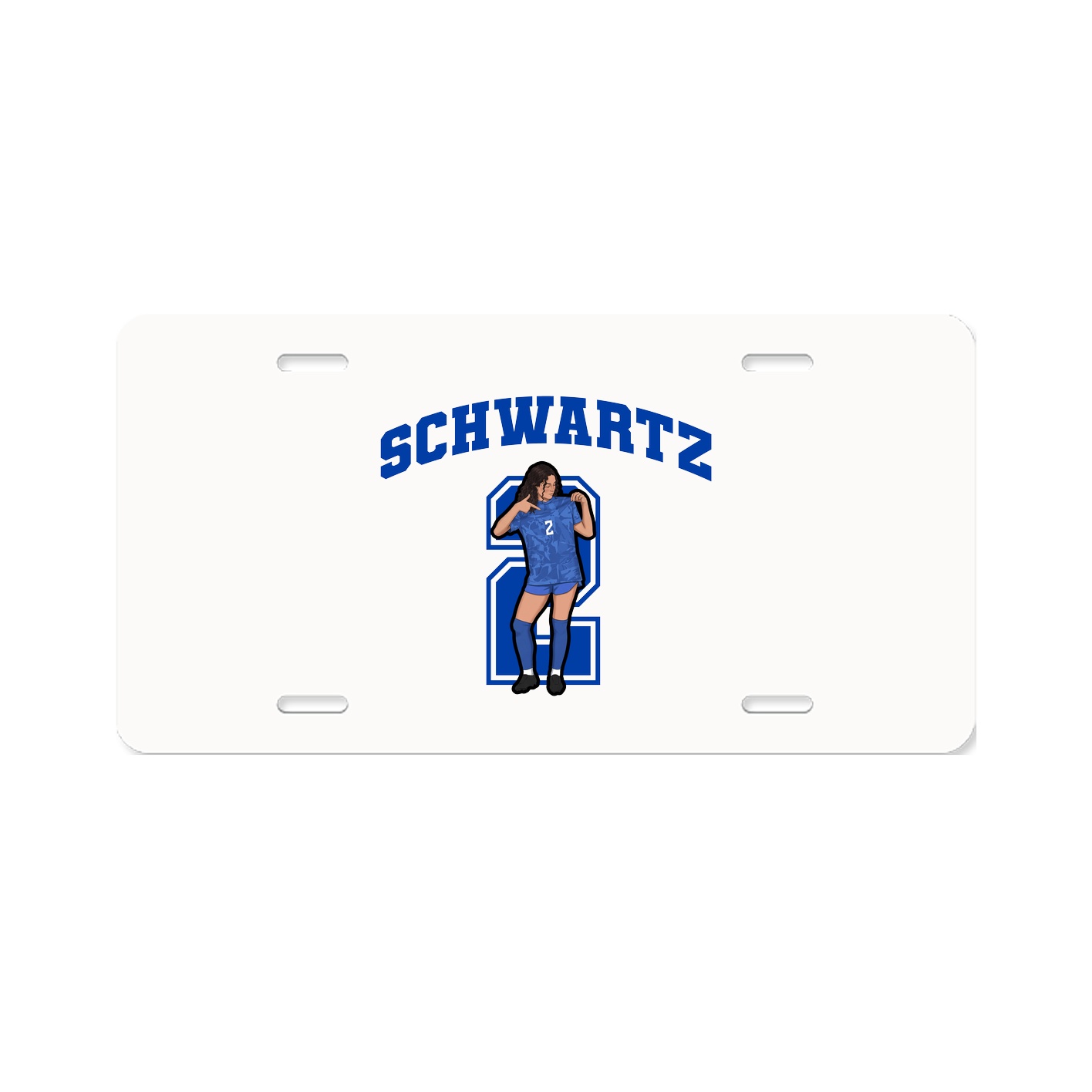 License Plate — Number in Classic