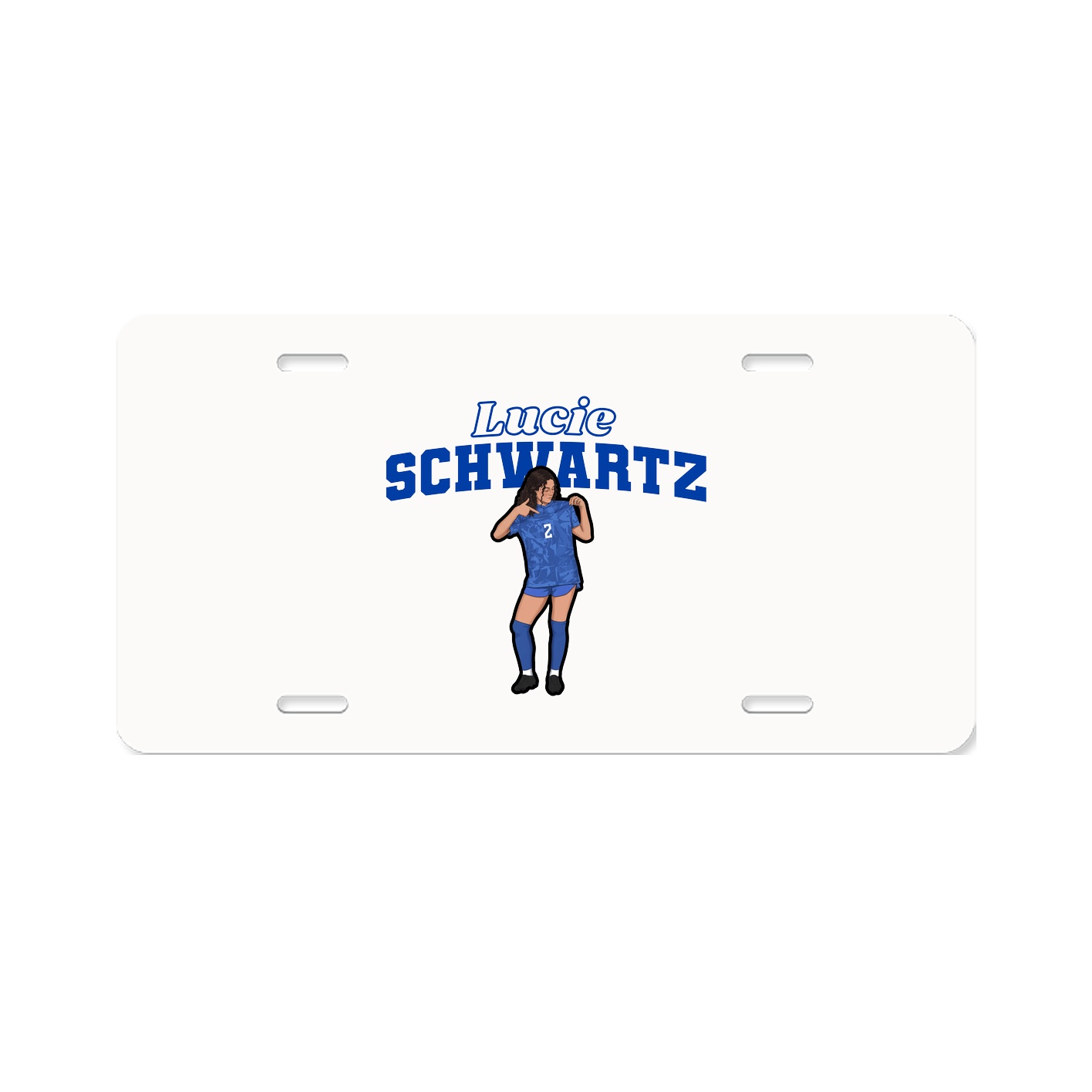 License Plate — Name Arch in Classic