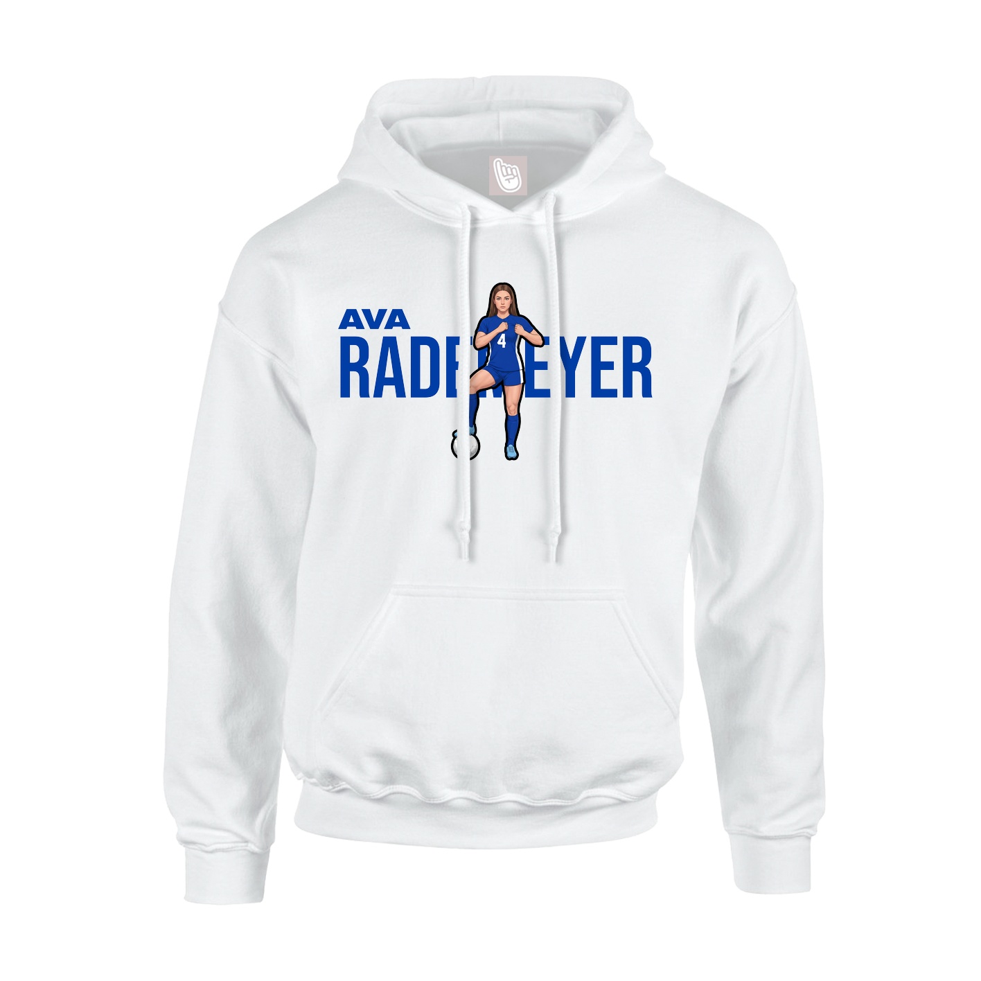 Hoodie — Player Name in White