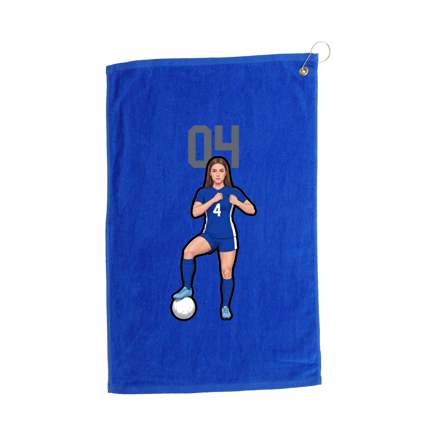 Golf Towel — Number Top in Royal