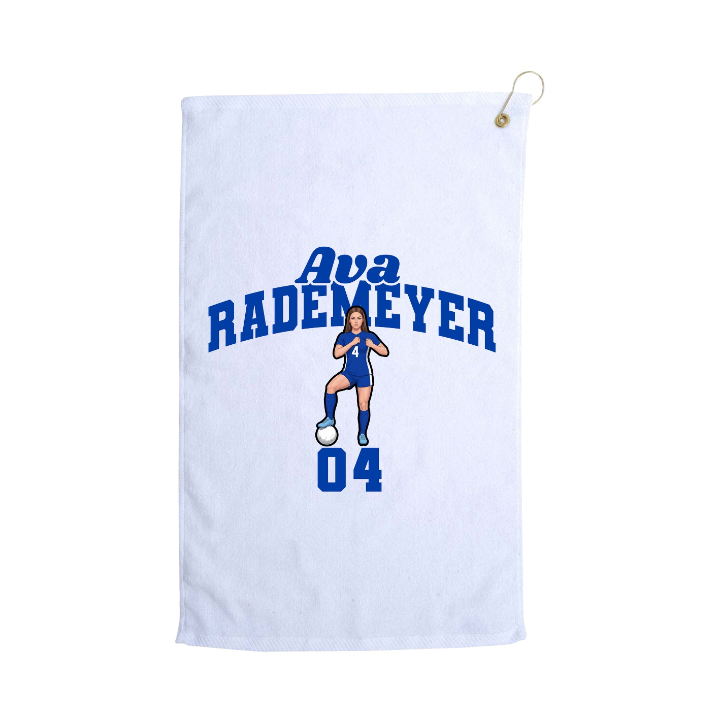 Golf Towel — Signature Arch in White