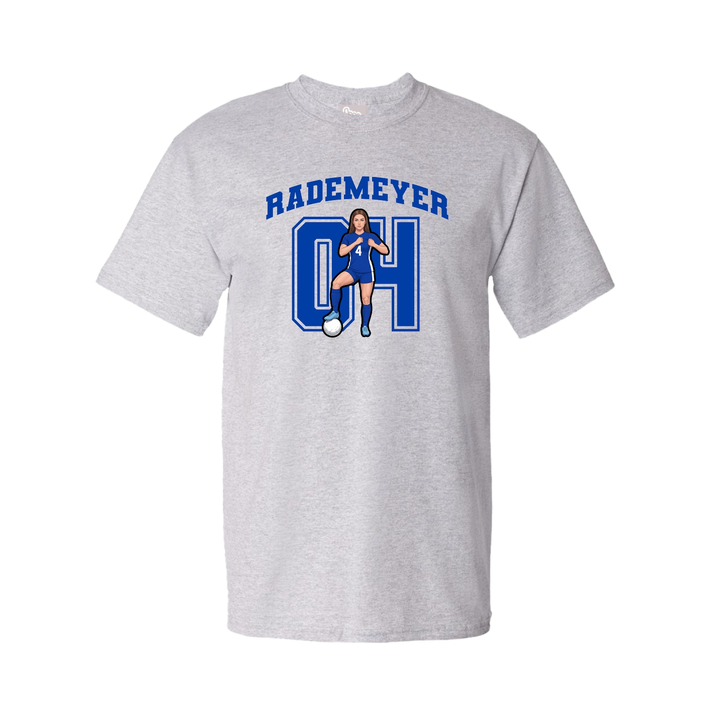 Youth Tee — Number in Grey