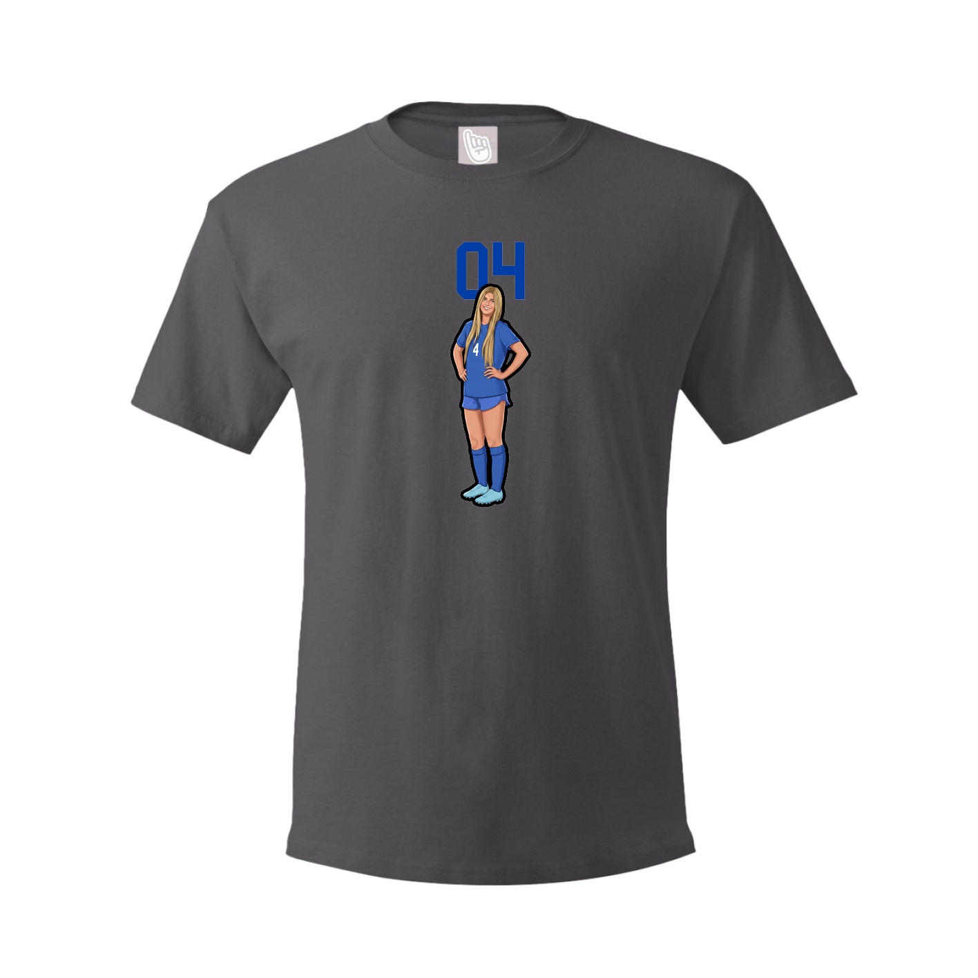 Tee — Number Top in Grey