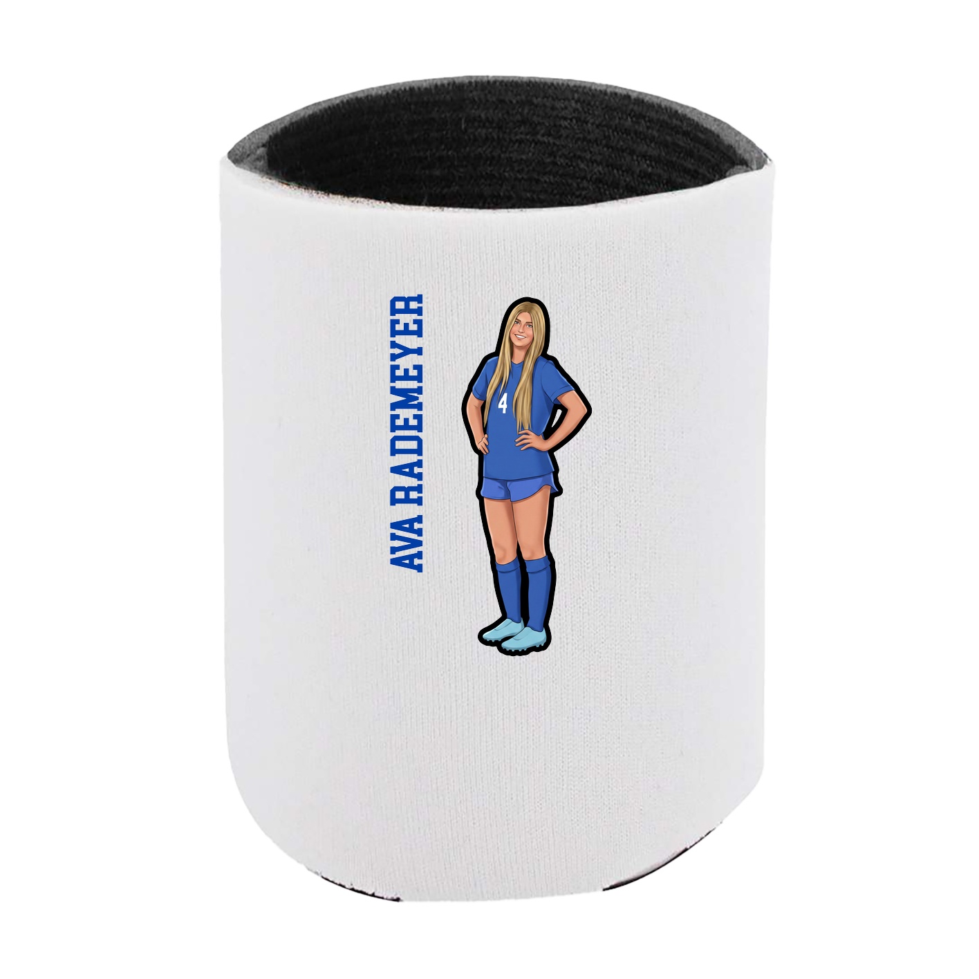 Can Holder — Name Vertical in White