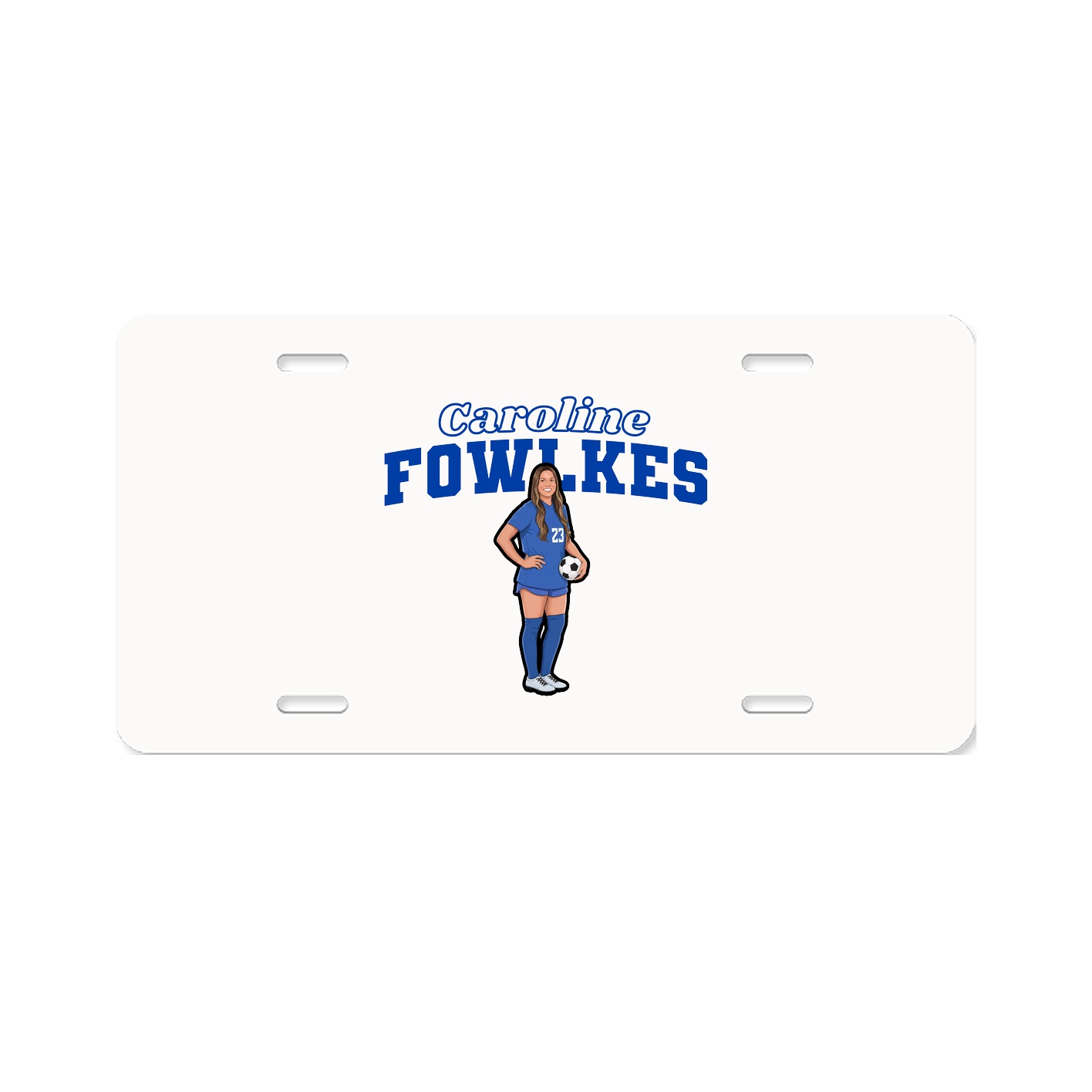 License Plate — Name Arch in Classic