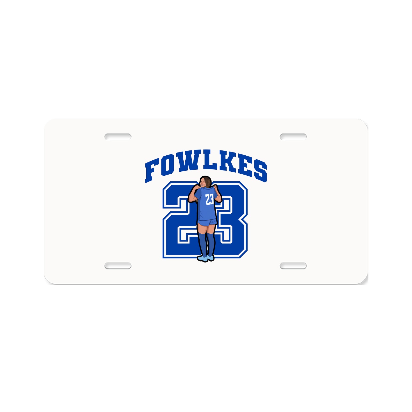 License Plate — Number in Classic