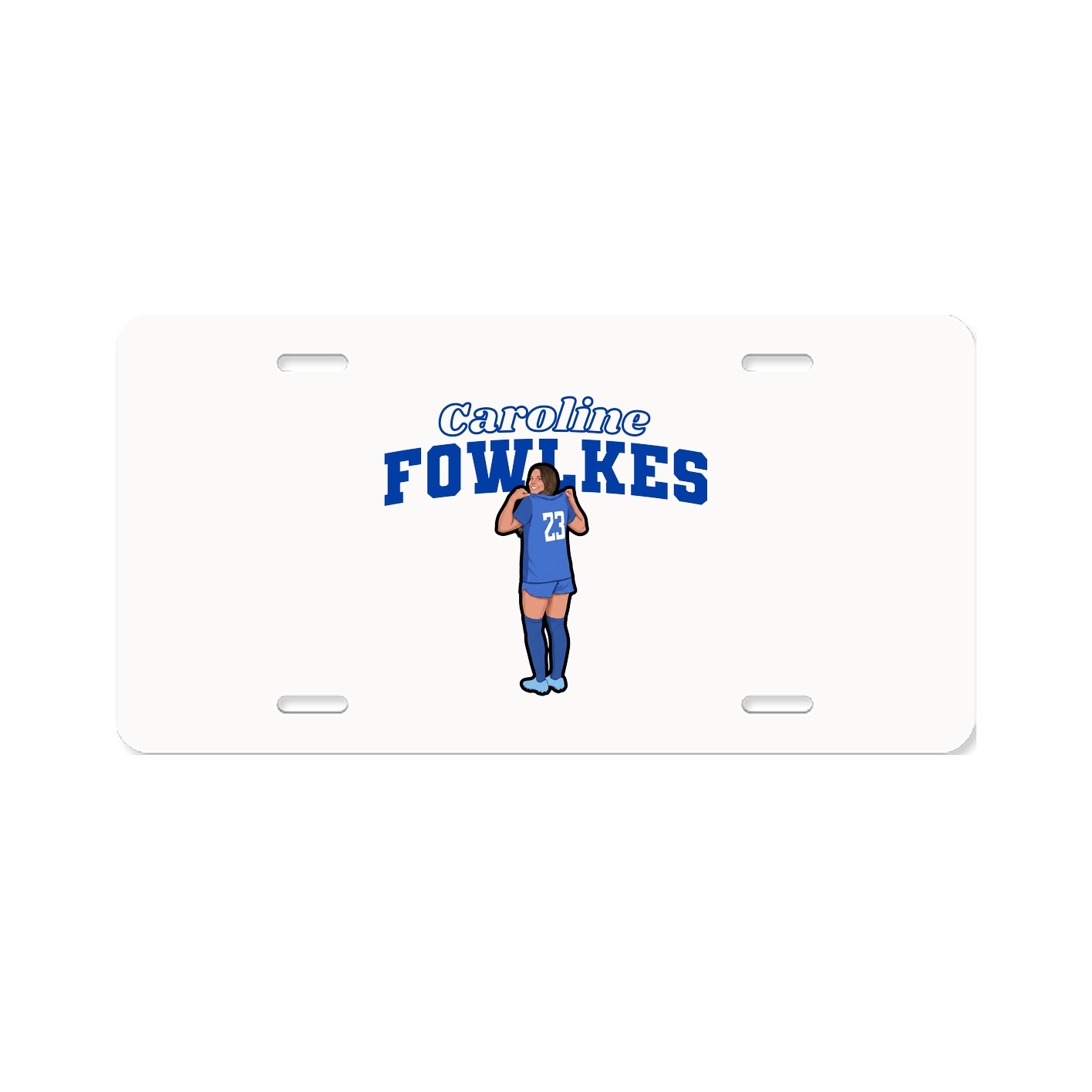 License Plate — Name Arch in Classic