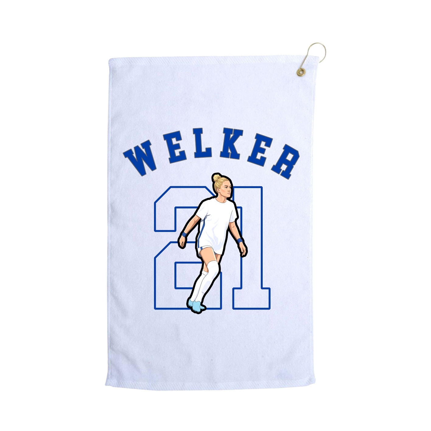Golf Towel — Classic in White