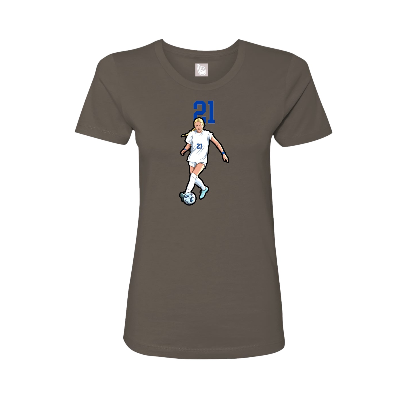 Fitted Women's Tee — Classic in Grey
