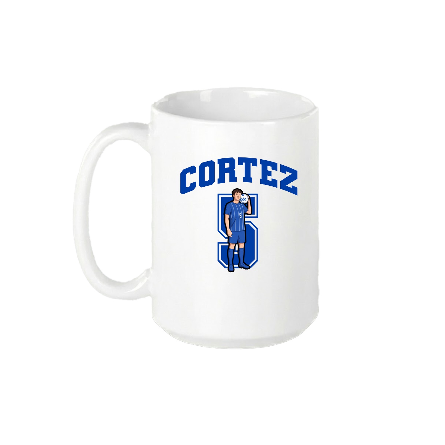 15oz Coffee Mug — Number in White