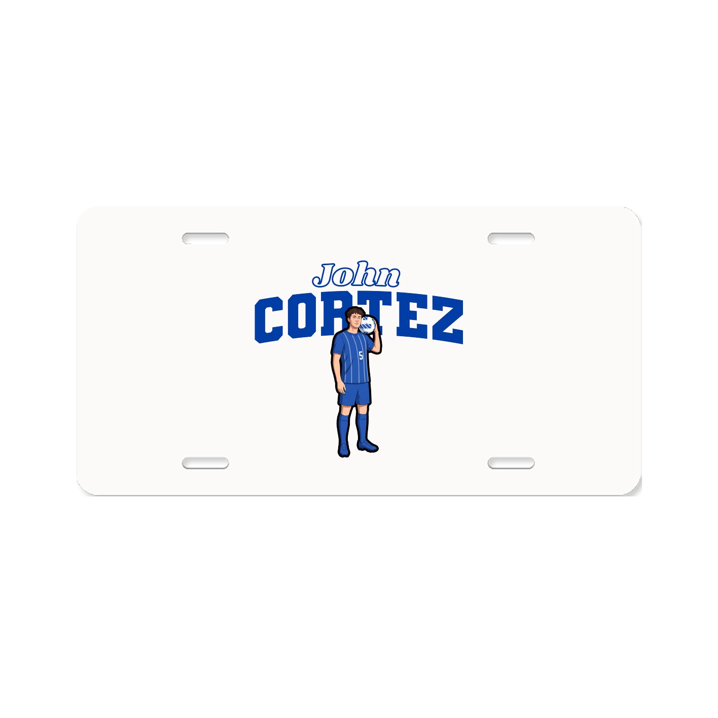 License Plate — Name Arch in Classic