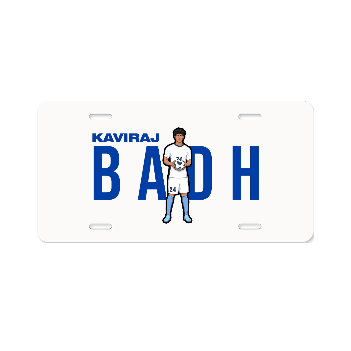 License Plate — Player Name in Classic