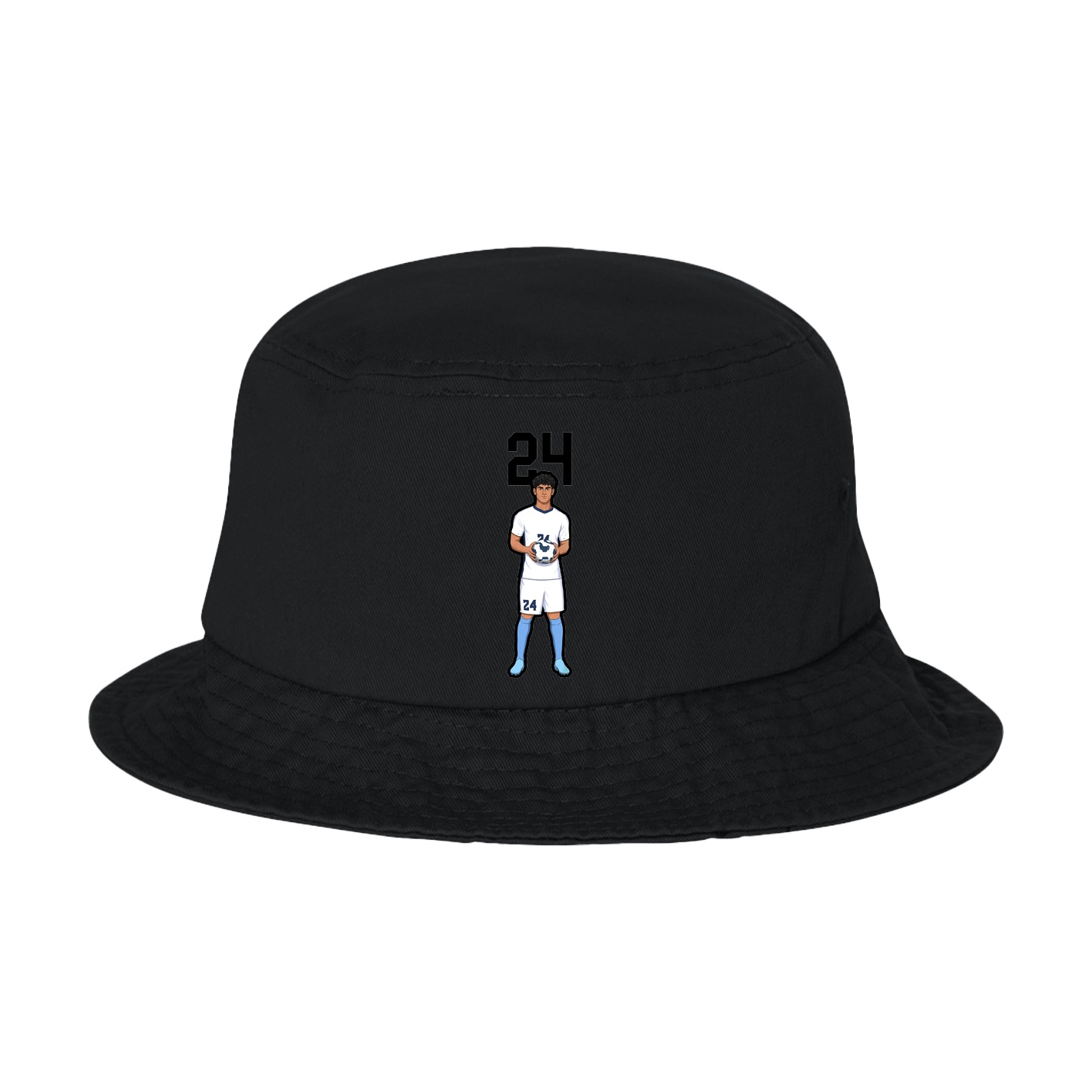 Bucket Cap — Number Top in Black