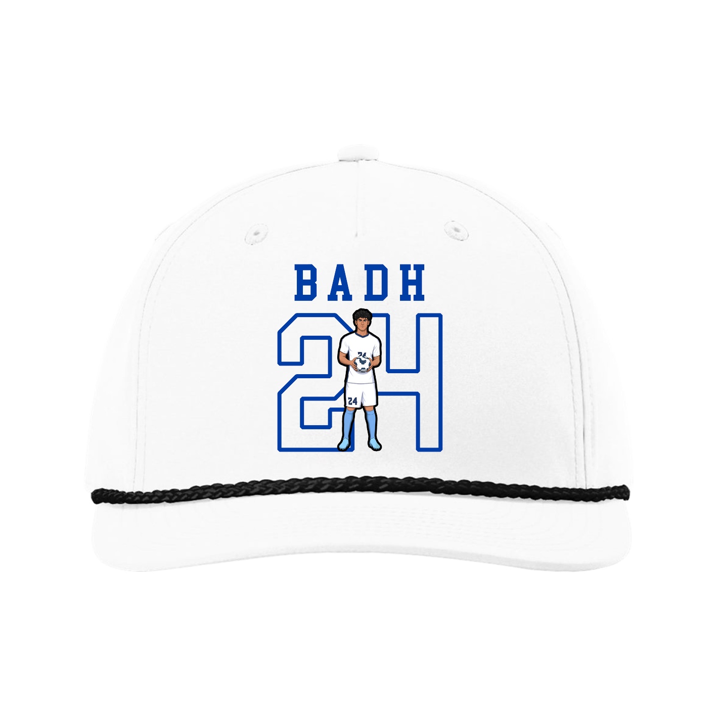 Five-Panel Classic Rope Cap — Shirsey in White
