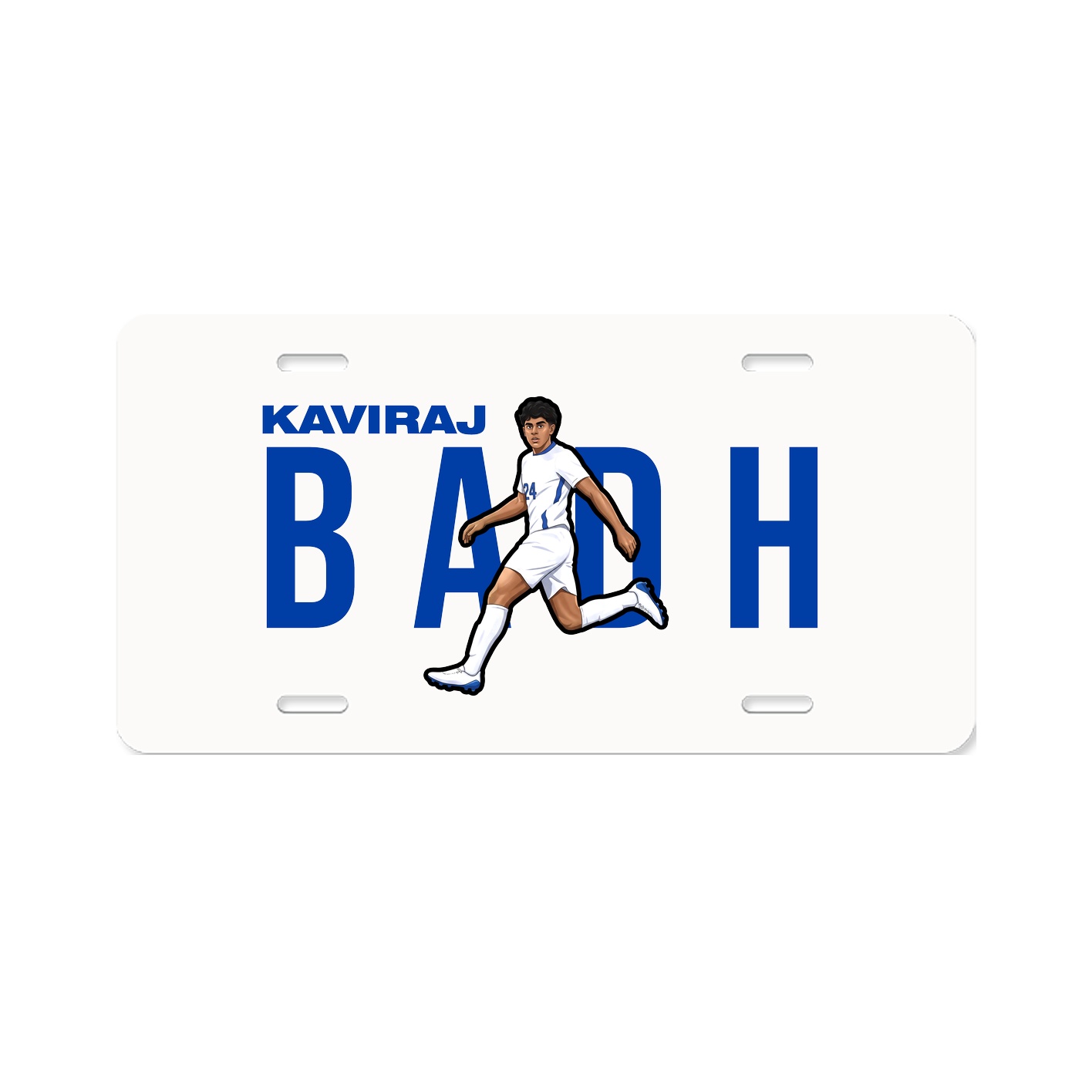 License Plate — Player Name in Classic
