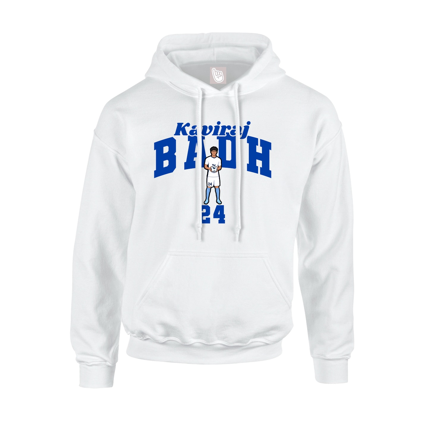 Hoodie — Signature Arch in White