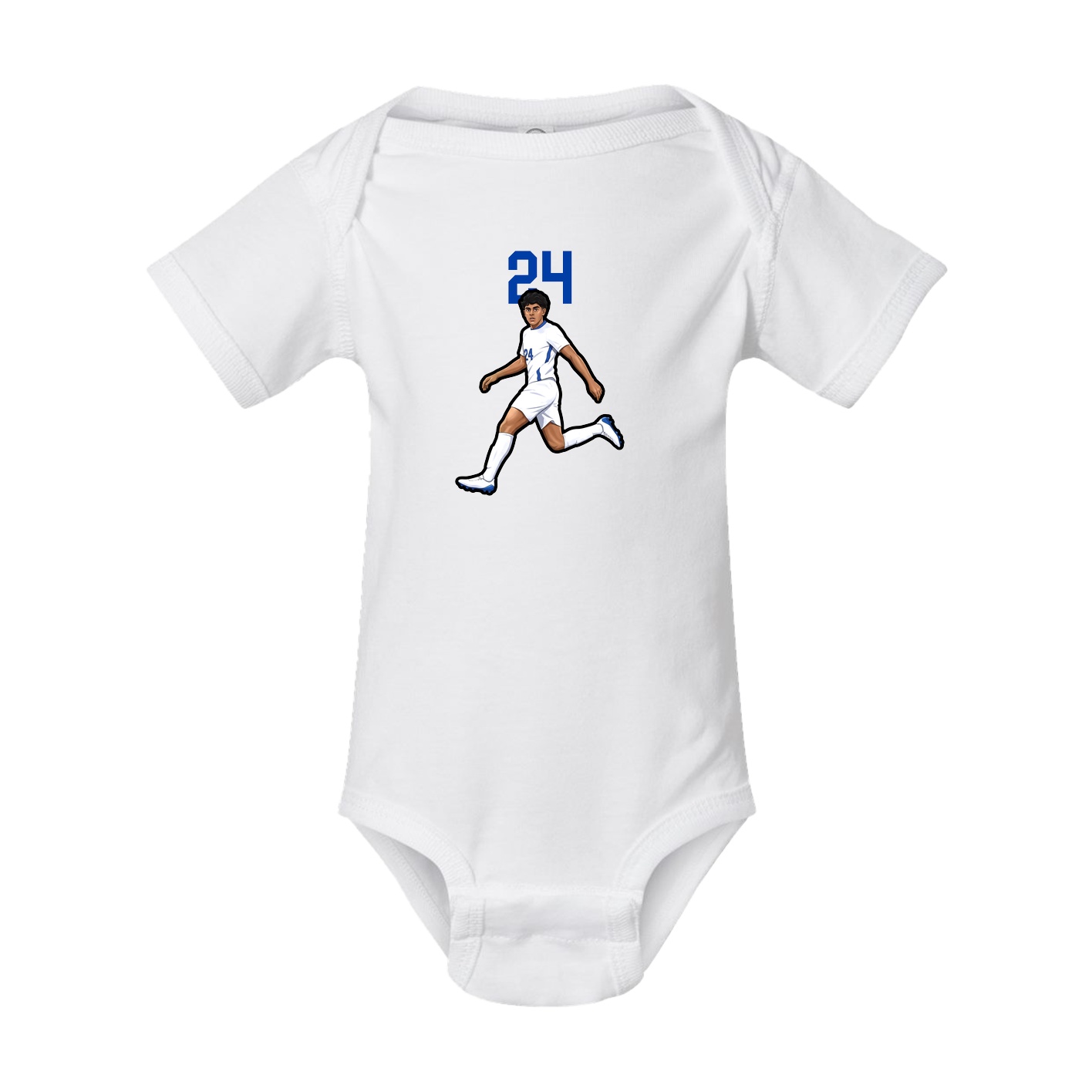 Baby Onesie — Number Top in White