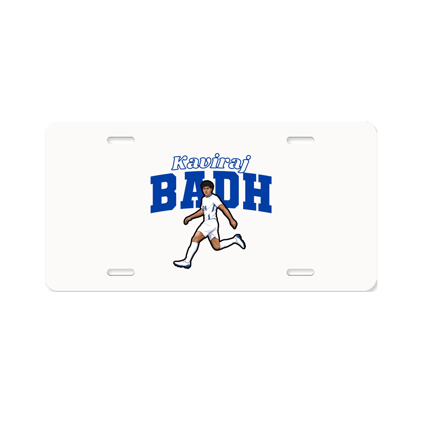 License Plate — Name Arch in Classic