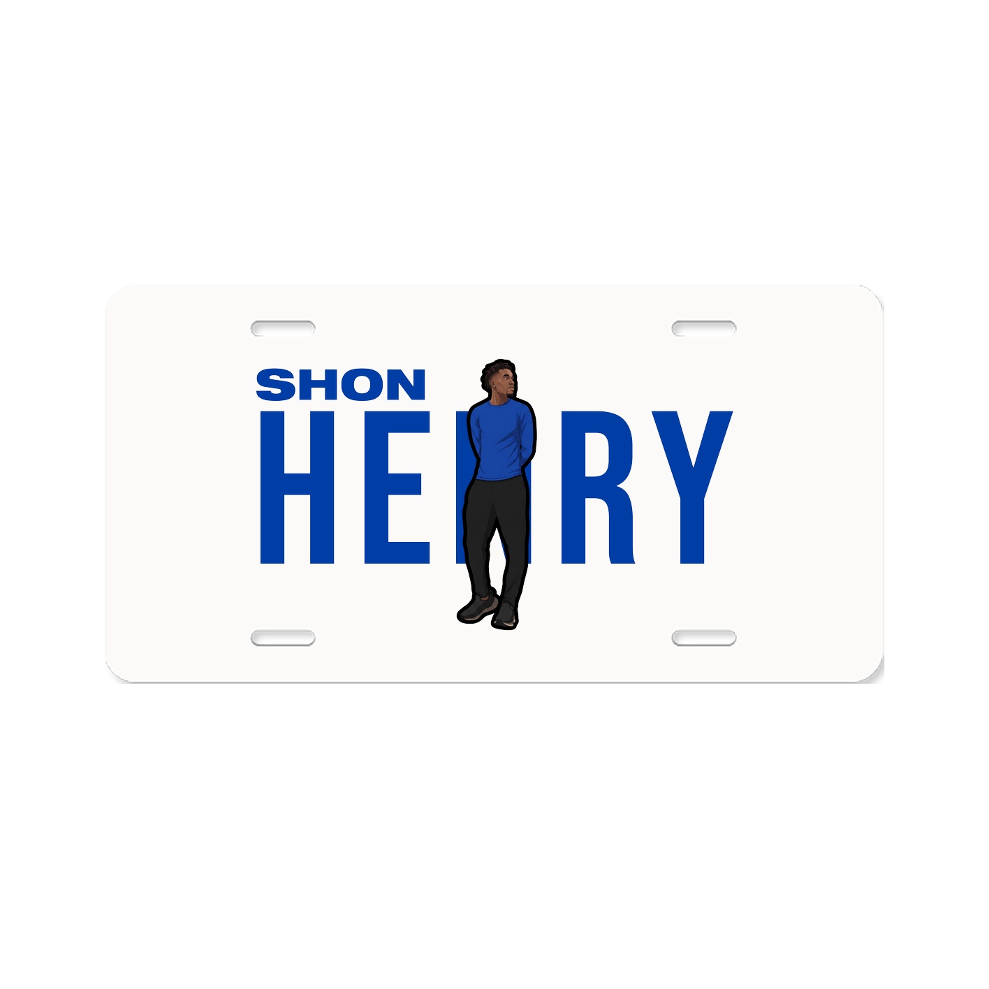 License Plate — Player Name in Classic