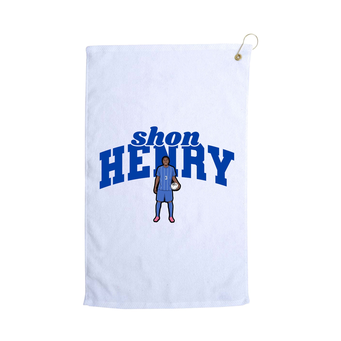 Golf Towel — Signature Arch in White