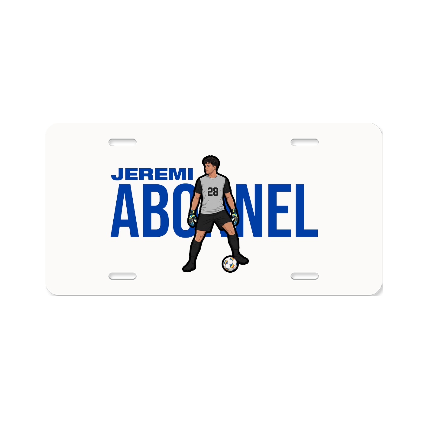 License Plate — Player Name in Classic