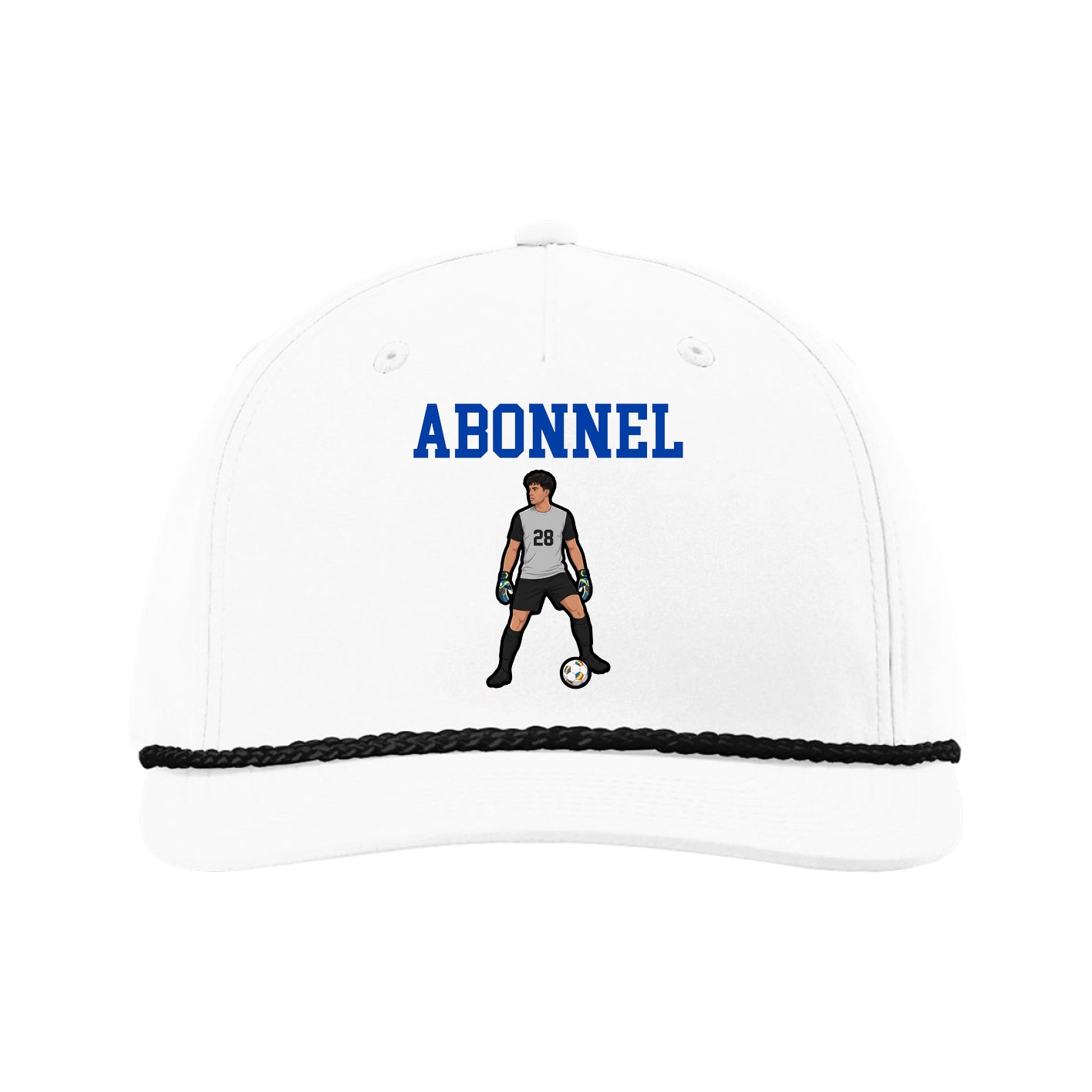 Five-Panel Classic Rope Cap — Shirsey in White