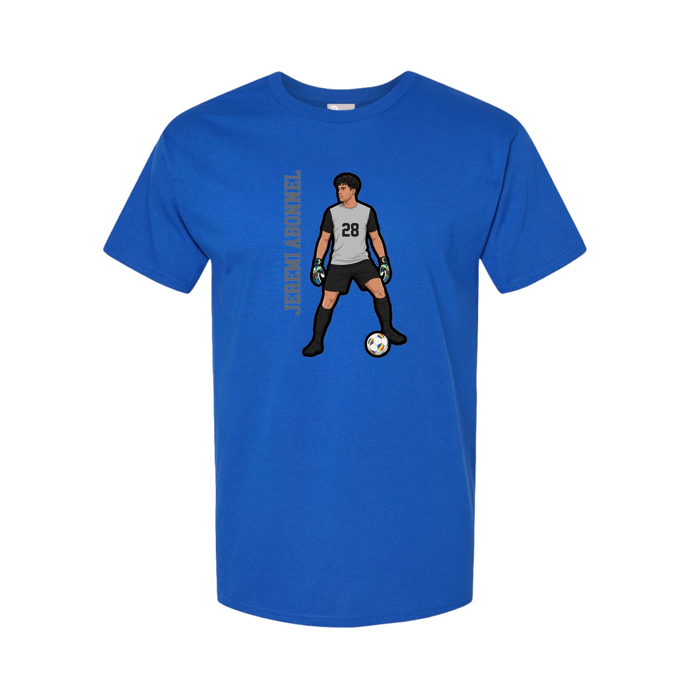 Tee — Name Vertical in Royal
